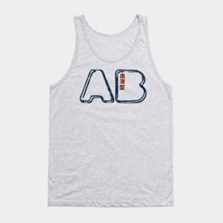 Blood Type AB Personality - Color - Japanese Design Tank Top